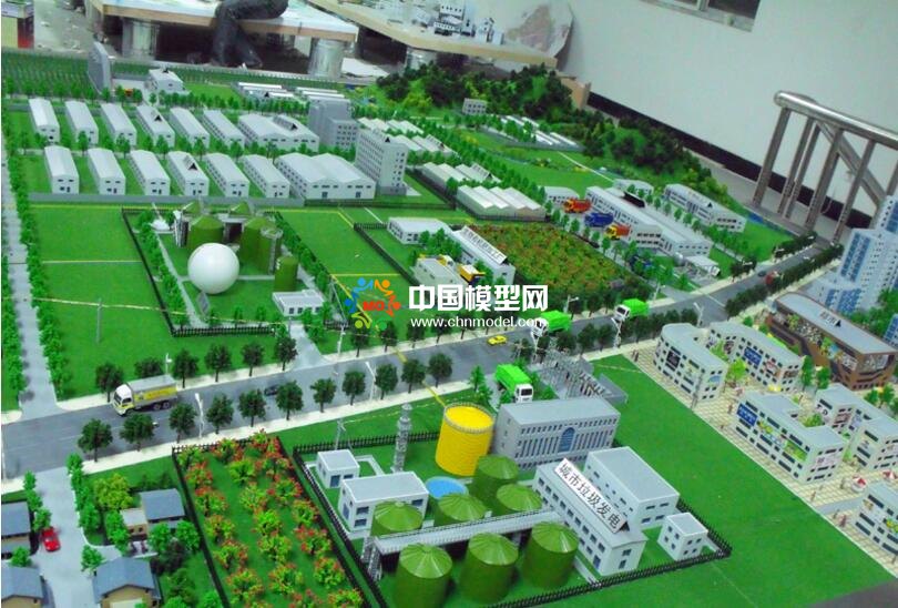 能源再生利用，城市垃圾發(fā)電沙盤模型