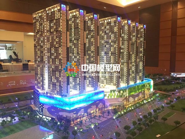 吉隆坡商業(yè)綜合體沙盤(pán)模型