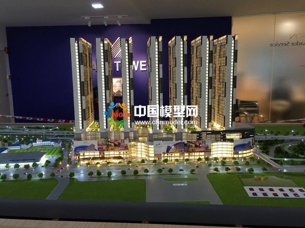 吉隆坡商業(yè)綜合體沙盤(pán)模型