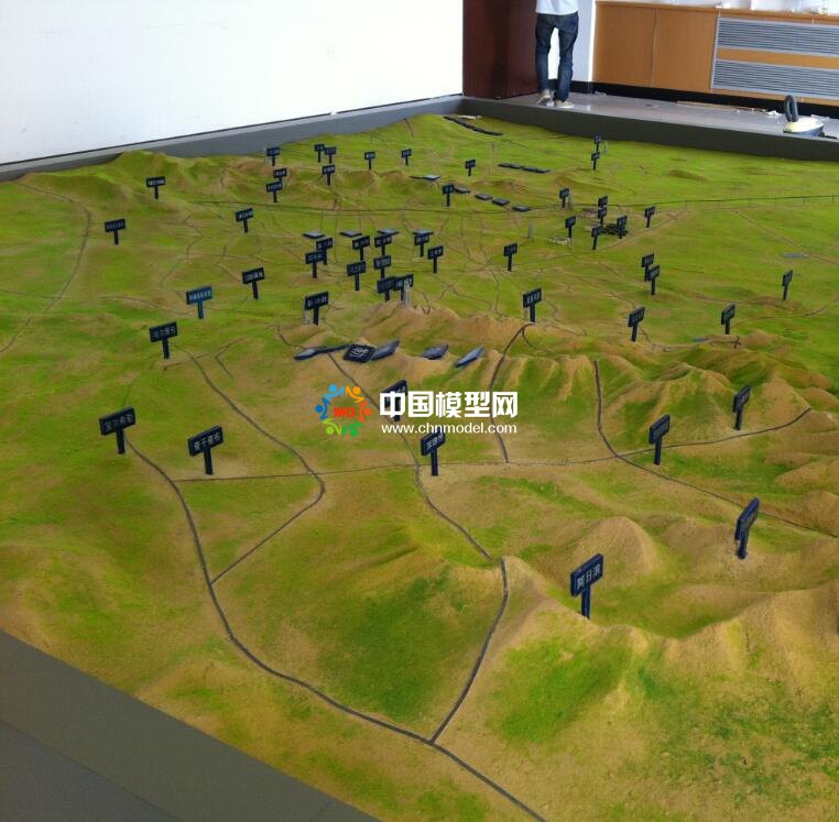 朱日和地區(qū)地形沙盤模型