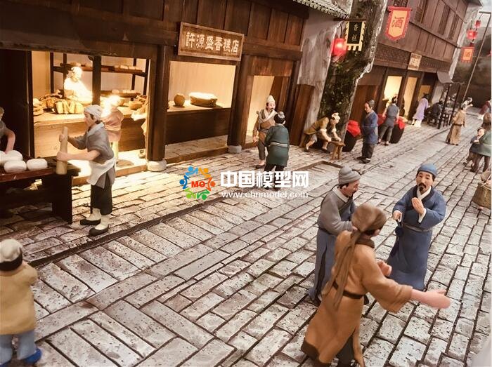 超逼真的場(chǎng)景微縮老街沙盤模型