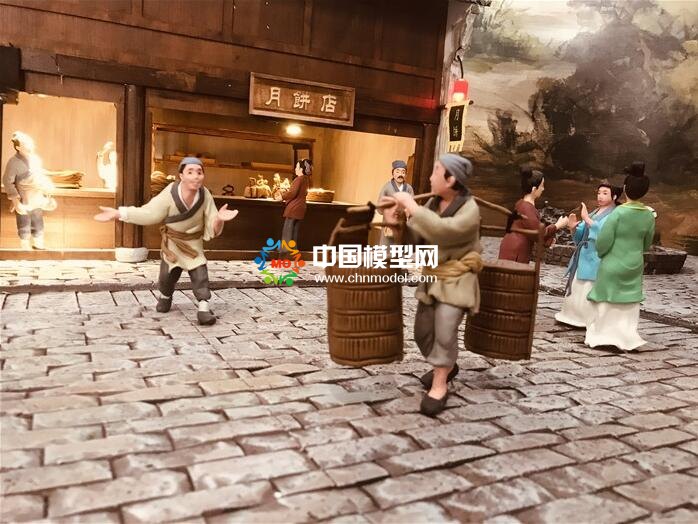 超逼真的場(chǎng)景微縮老街沙盤模型