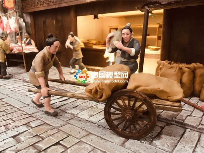 超逼真的場(chǎng)景微縮老街沙盤模型