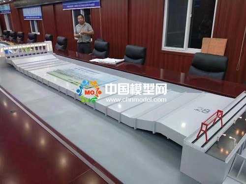 河道倒虹吸導(dǎo)流施工沙盤(pán)模型