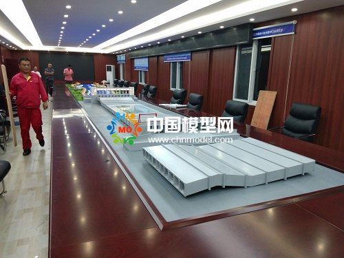 河道倒虹吸導(dǎo)流施工沙盤(pán)模型