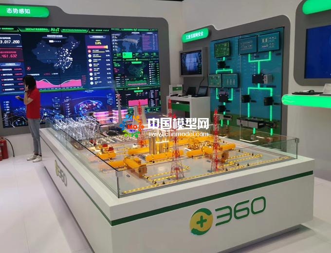 工業(yè)互聯(lián)網(wǎng)安全態(tài)勢(shì)感知平臺(tái)沙盤(pán)模型