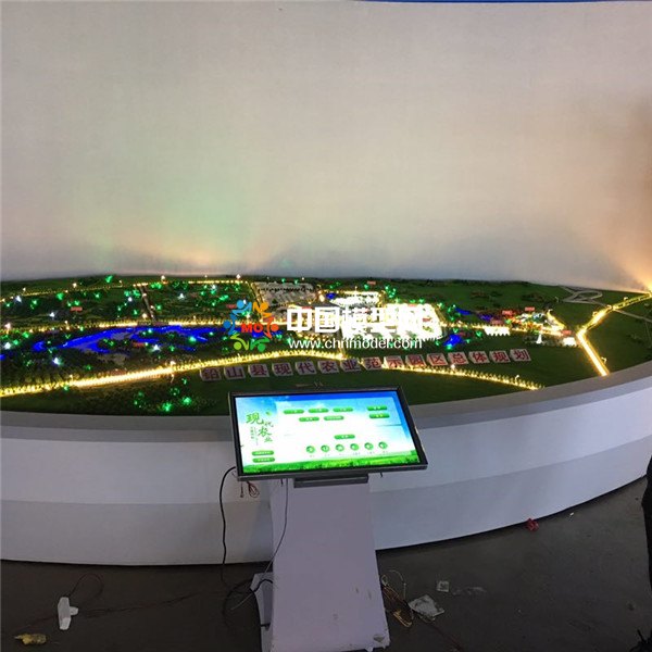 現(xiàn)代農(nóng)業(yè)示范基地沙盤(pán)模型