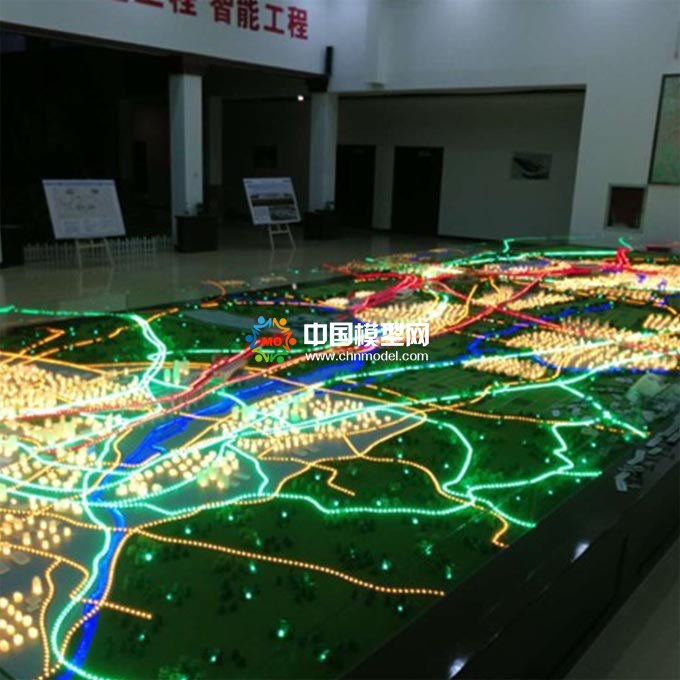 高鐵路網沙盤模型