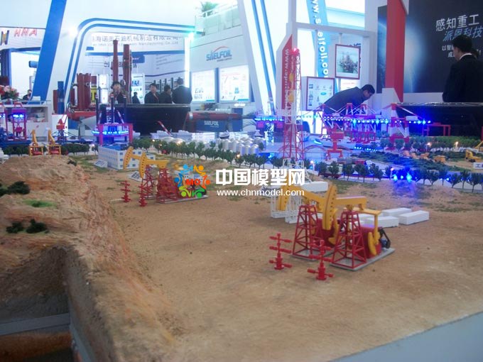 油田石油采集沙盤模型