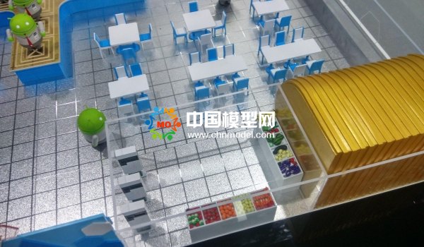 智慧餐廳沙盤模型