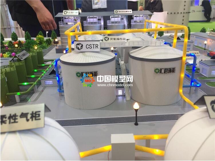 有機(jī)廢棄物處理沙盤模型，沼氣工程模型