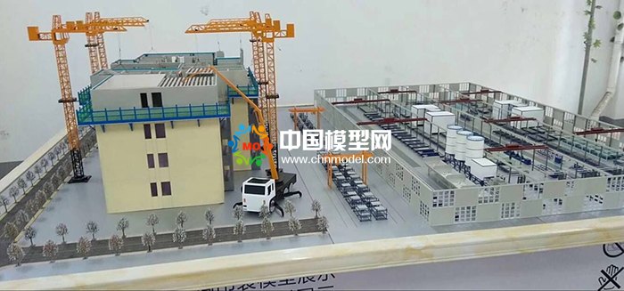 剪刀墻結(jié)構(gòu)吊裝模型，PC構(gòu)建生產(chǎn)線模型  