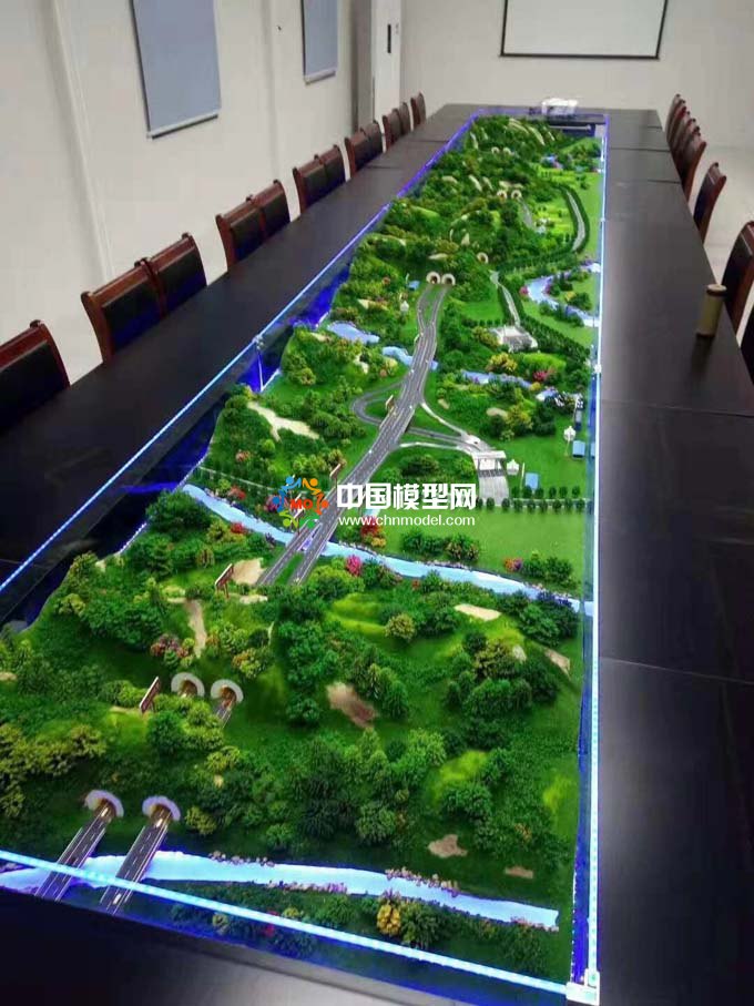 會(huì)議桌式沙盤高速公路沙盤模型