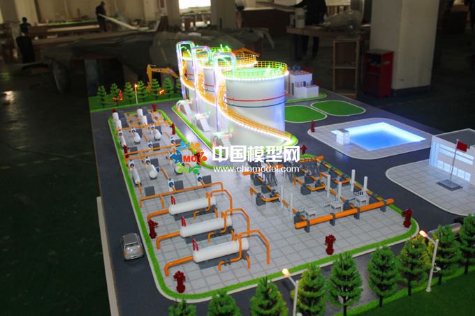 ???????儲(chǔ)油罐和儲(chǔ)氣罐安全檢測(cè)沙盤(pán)模型