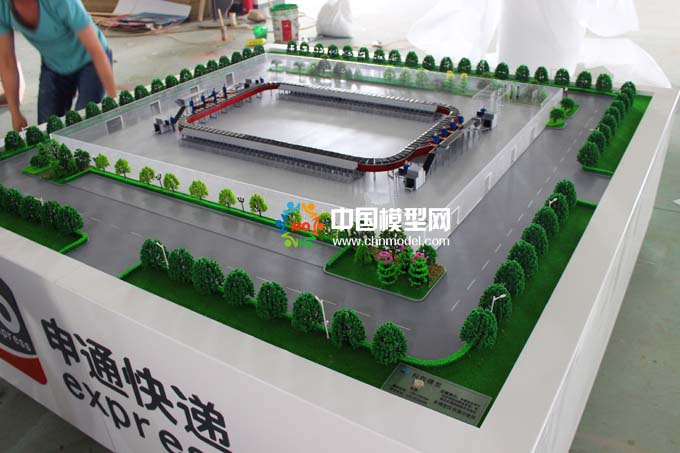 快遞物流沙盤，智能分揀模型