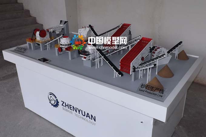砂石生產(chǎn)線模型，碎石生產(chǎn)線模型