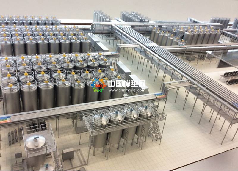 牛奶生產(chǎn)線模型，乳業(yè)生產(chǎn)線沙盤(pán)模型