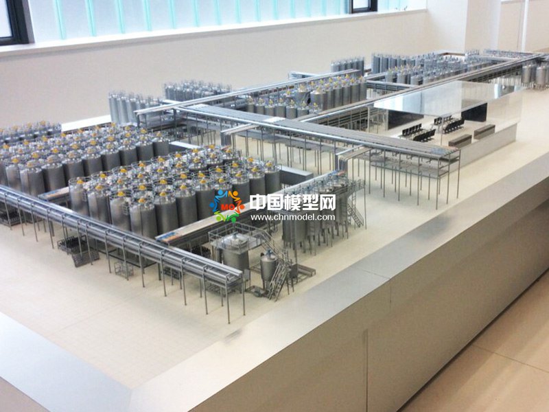 牛奶生產(chǎn)線模型，乳業(yè)生產(chǎn)線沙盤(pán)模型