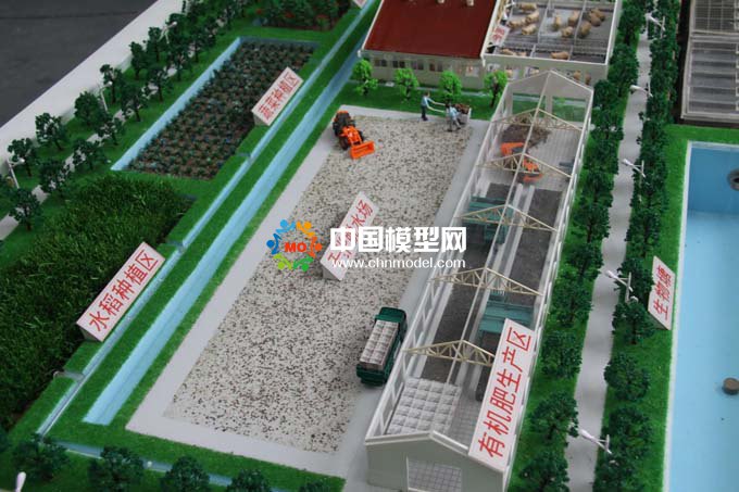 有機(jī)肥生產(chǎn)沙盤，生態(tài)循環(huán)污水處理沙盤模型