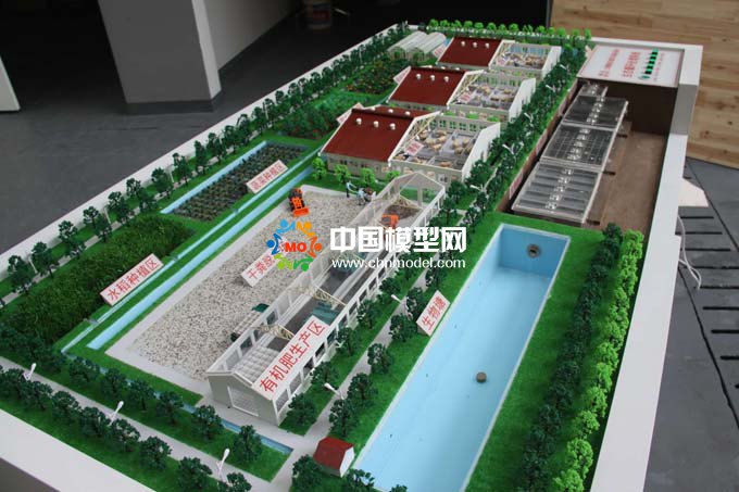 有機(jī)肥生產(chǎn)沙盤，生態(tài)循環(huán)污水處理沙盤模型