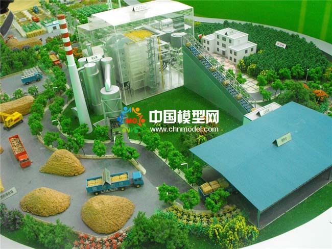 生物質(zhì)秸稈發(fā)電沙盤(pán)模型
