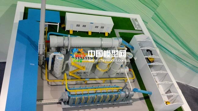 污染土壤修復(fù)沙盤模型，污泥處理模型