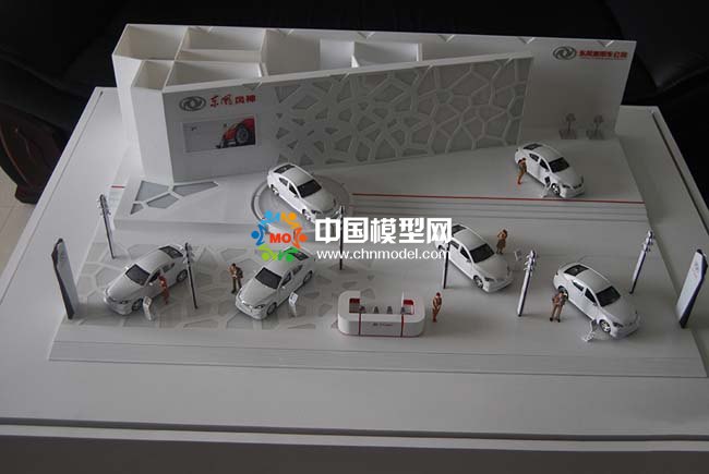 汽車展館沙盤模型，汽車展廳4S店沙盤模型