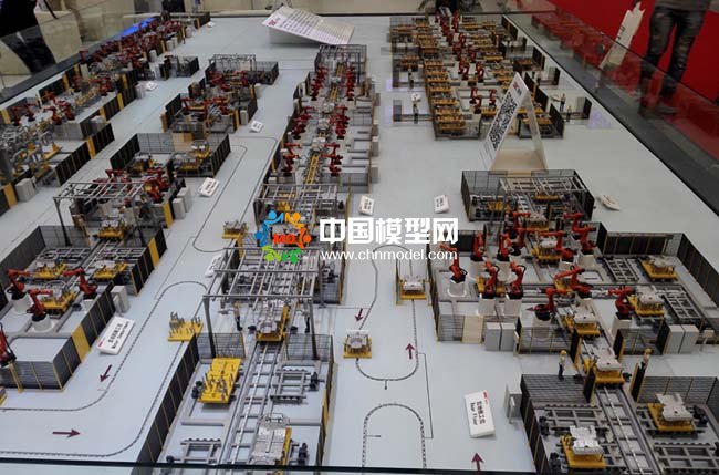 自動化汽車生產(chǎn)線沙盤模型