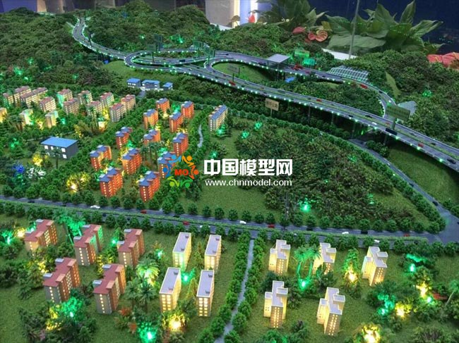 高速互通立交橋沙盤模型