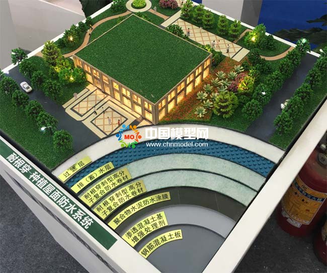 種植屋面防水沙盤(pán)模型