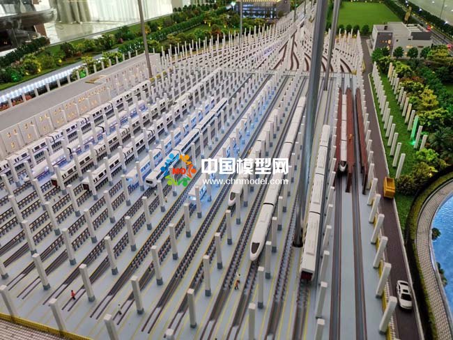地鐵停車(chē)場(chǎng)沙盤(pán)模型