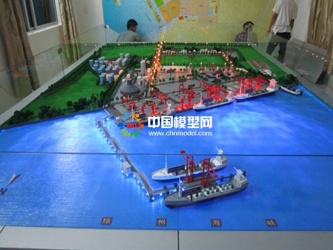 海南新興港碼頭沙盤模型