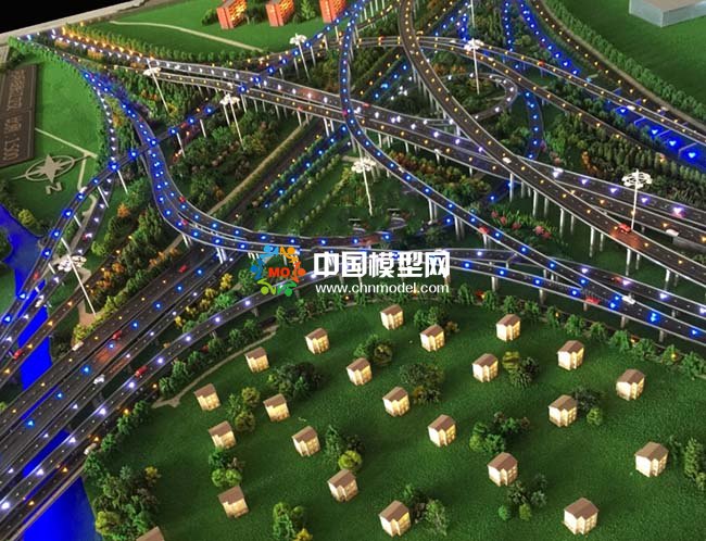 張江立交橋沙盤模型