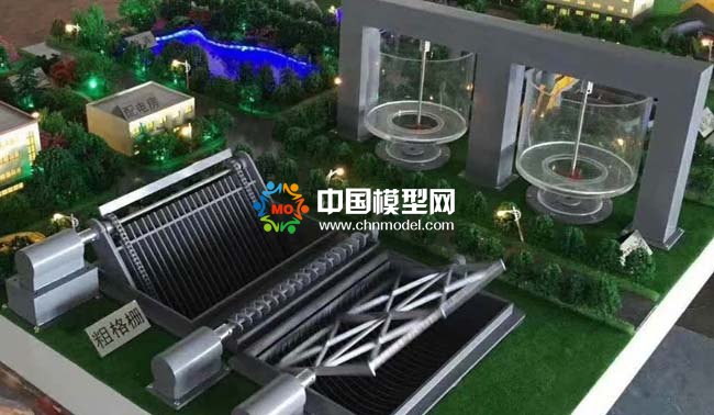 水環(huán)境監(jiān)測(cè)處理沙盤模型