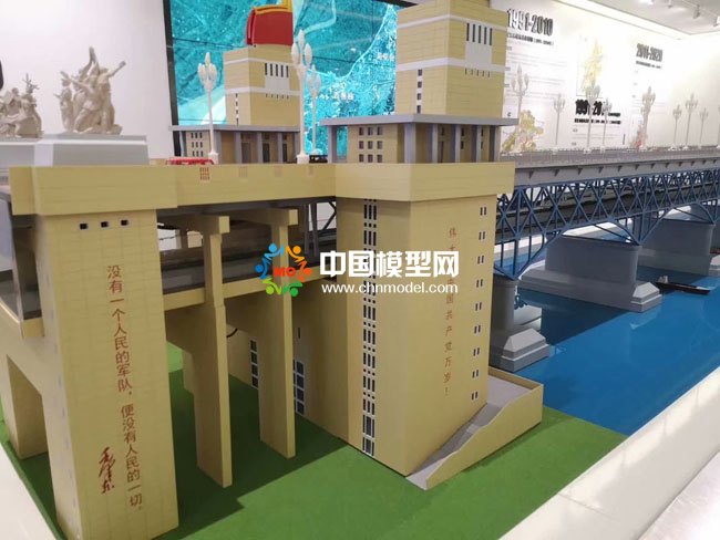 南京長江大橋沙盤模型