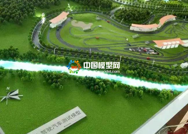 無人駕駛汽車測(cè)試沙盤模型