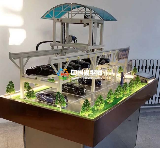 智慧停車立體升降車庫(kù)沙盤模型