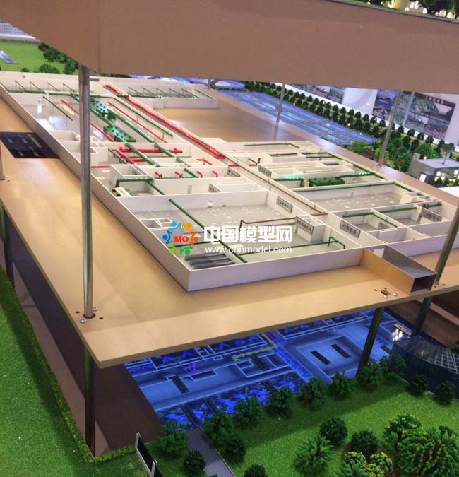 大型污水處理廠沙盤模型