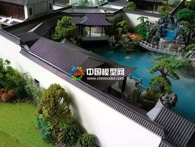中式???????合院建筑模型