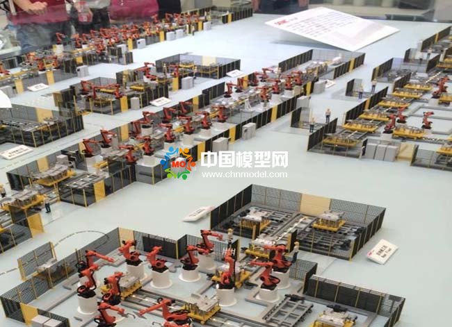 工業(yè)機(jī)器人汽車生產(chǎn)線沙盤模型