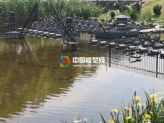 火燒赤壁微縮場(chǎng)景沙盤模型