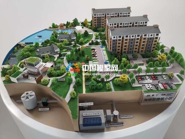 海綿城市再生資源一體化雨水處理沙盤(pán)模型