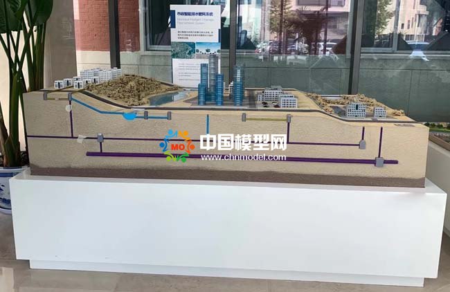 海綿城市與市政智能排水管網系統沙盤模型