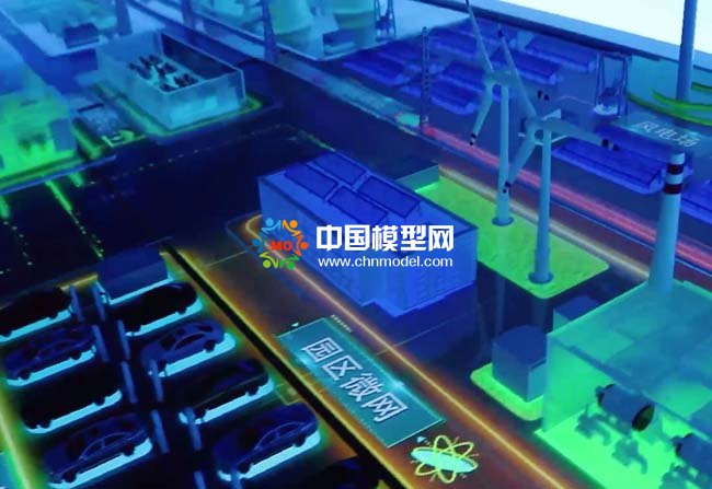 虛擬電廠協(xié)同運(yùn)控平臺(tái)沙盤模型