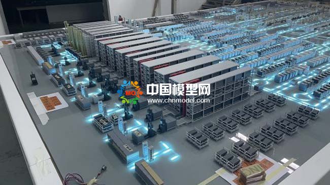 智能汽車生產(chǎn)線沙盤模型，智慧物流沙盤模型