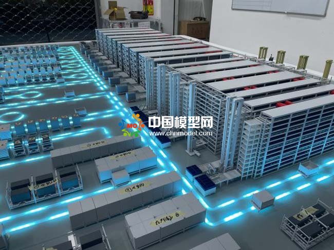 智能汽車生產(chǎn)線沙盤模型，智慧物流沙盤模型