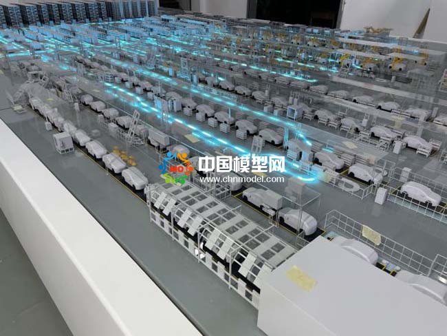 智能汽車生產(chǎn)線沙盤模型，智慧物流沙盤模型