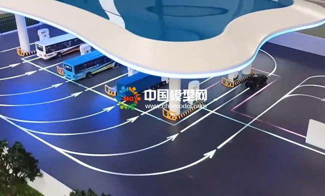 全球最大加氫站沙盤模型