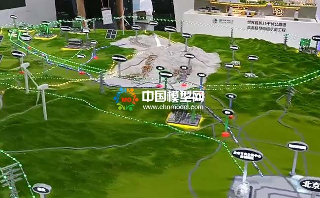 領(lǐng)先世界的柔性直流電網(wǎng)沙盤模型