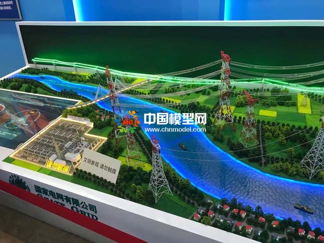國(guó)家電網(wǎng)西電東送沙盤(pán)模型